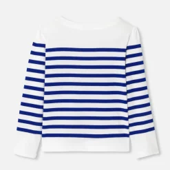 Jacadi T-Shirts, Polos, Langarmshirts>Matrosenshirt für Mädchen WEISS/BLAU