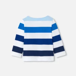 Jacadi T-Shirts, Polos, Langarmshirts>Matrosenshirt Kleinkind Junge WEISS/MARINEBLAU