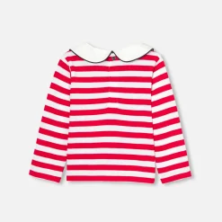 Jacadi T-Shirts, Polos, Langarmshirts>Matrosenshirt Kleinkind Mädchen WEISS/ROT