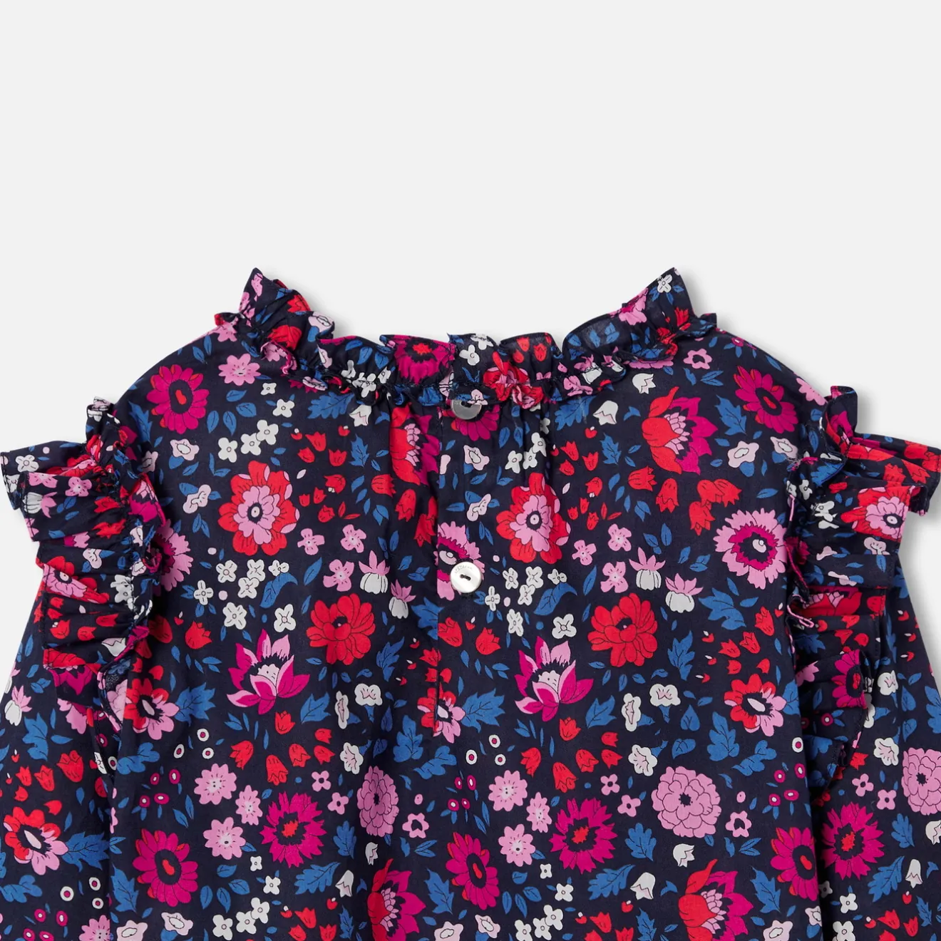 Jacadi Blusen>Mädchenbluse aus Liberty-Stoff MARINEBLAU/MEHRFARBIG