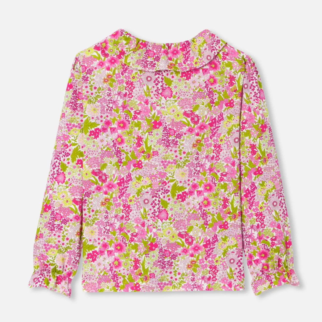 Jacadi Blusen>Mädchenbluse aus Liberty-Stoff WEISS/MEHRFARBIG