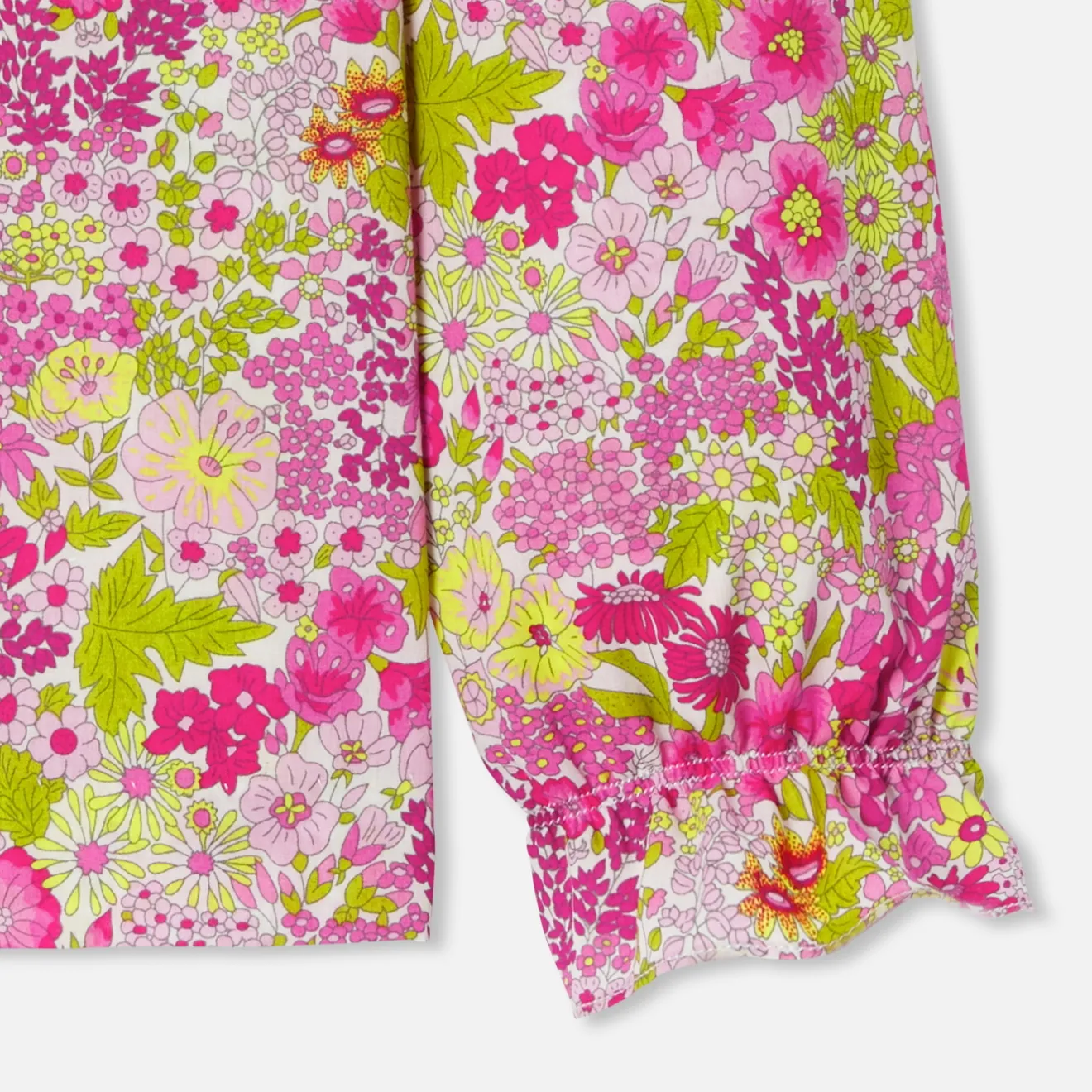 Jacadi Blusen>Mädchenbluse aus Liberty-Stoff WEISS/MEHRFARBIG