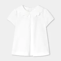 Jacadi Blusen>Mädchenbluse aus Popeline JACADI WEISS