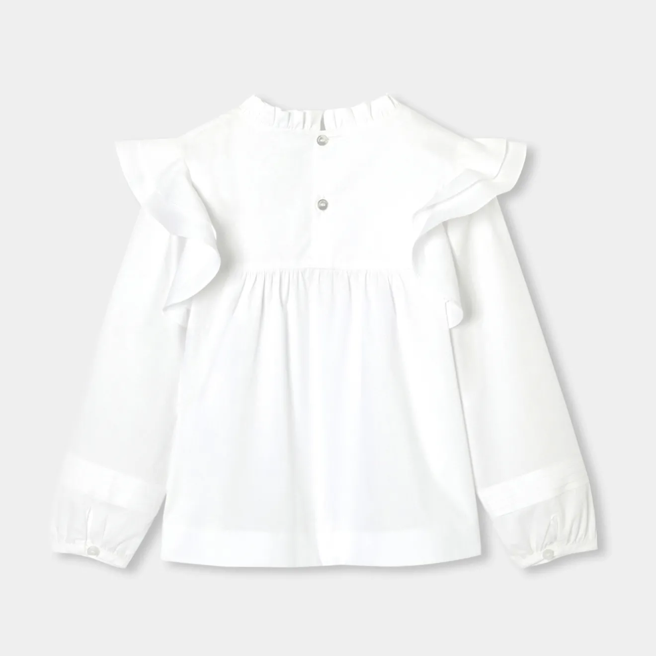 Jacadi Blusen>Mädchenbluse aus Popeline JACADI WEISS