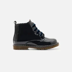 Jacadi Stiefeletten|Schuhe>Mädchen-Booties aus Glattleder MARINEBLAU JACADI