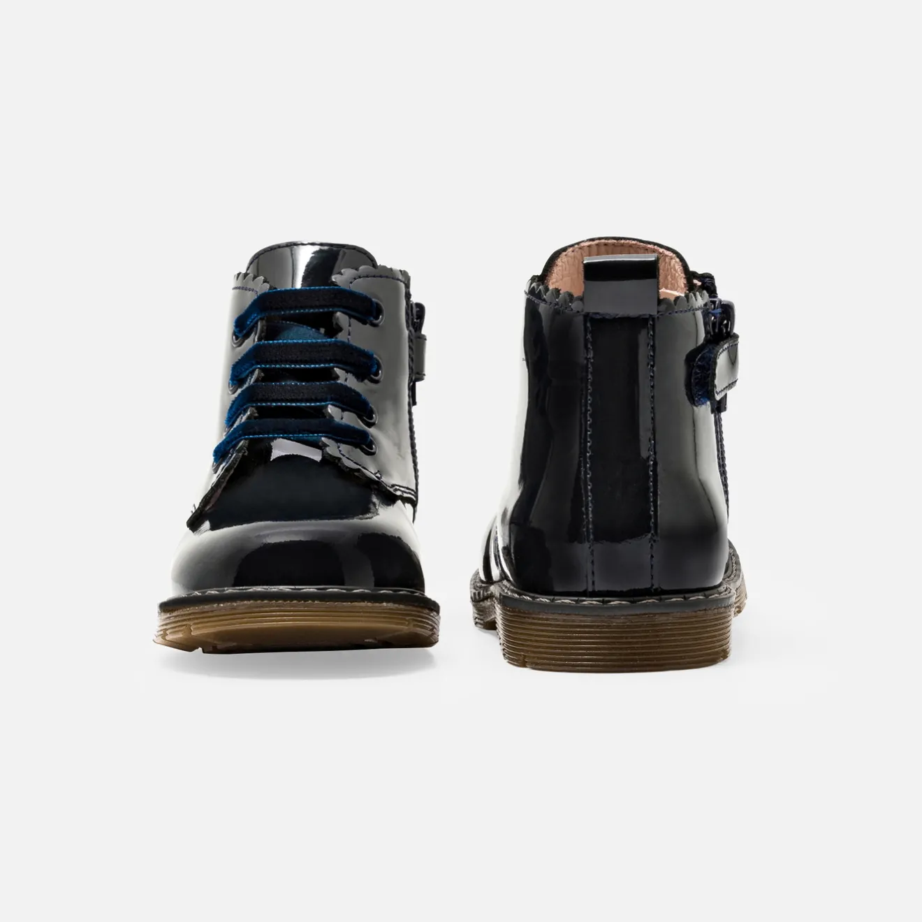 Jacadi Stiefeletten|Schuhe>Mädchen-Booties aus Glattleder MARINEBLAU JACADI
