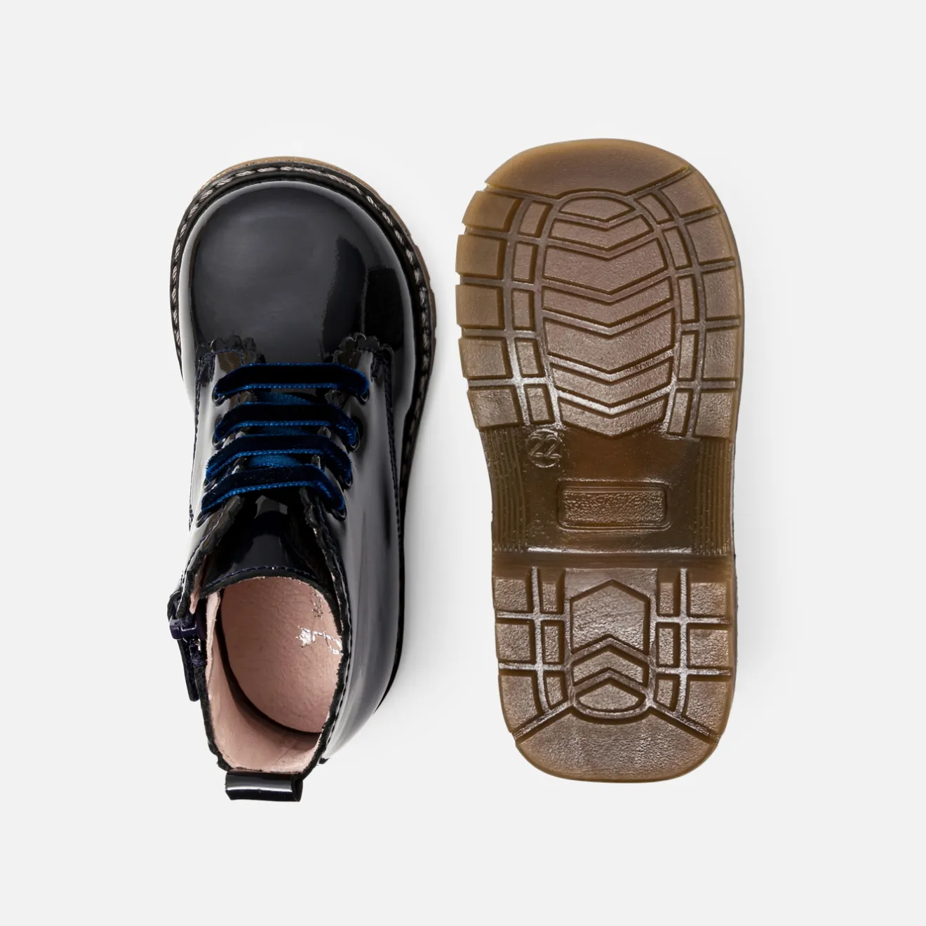 Jacadi Stiefeletten|Schuhe>Mädchen-Booties aus Glattleder MARINEBLAU JACADI