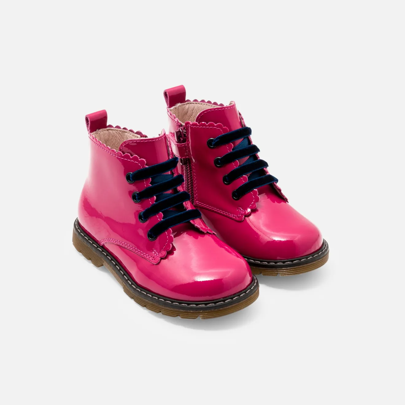 Jacadi Stiefeletten|Schuhe>Mädchen-Booties aus Glattleder FUSCHIA