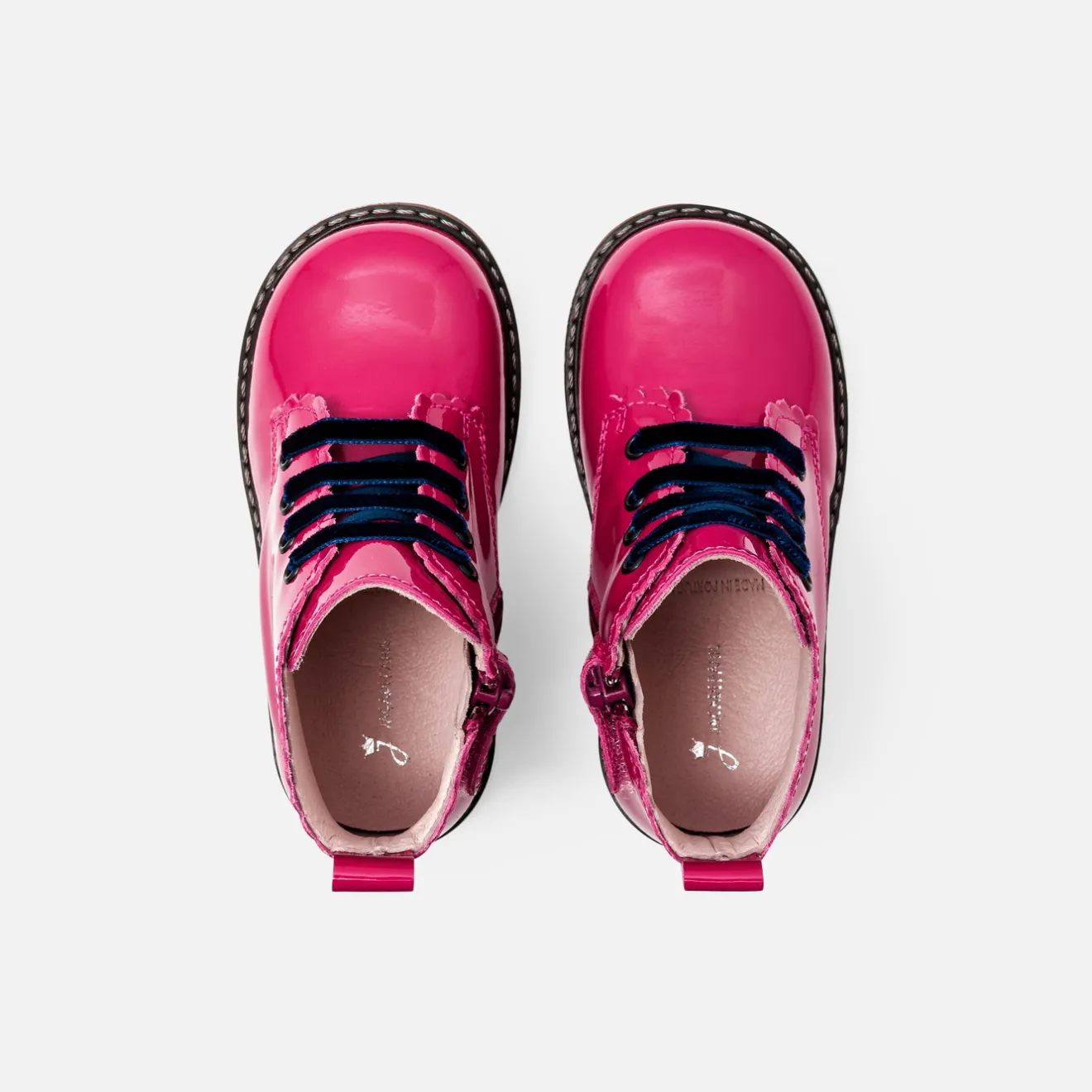 Jacadi Stiefeletten|Schuhe>Mädchen-Booties aus Glattleder FUSCHIA