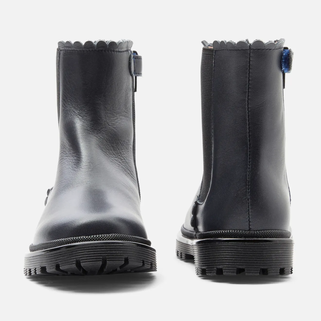 Jacadi Stiefeletten>Mädchen-Chelsea-Boots aus Glattleder MARINEBLAU JACADI