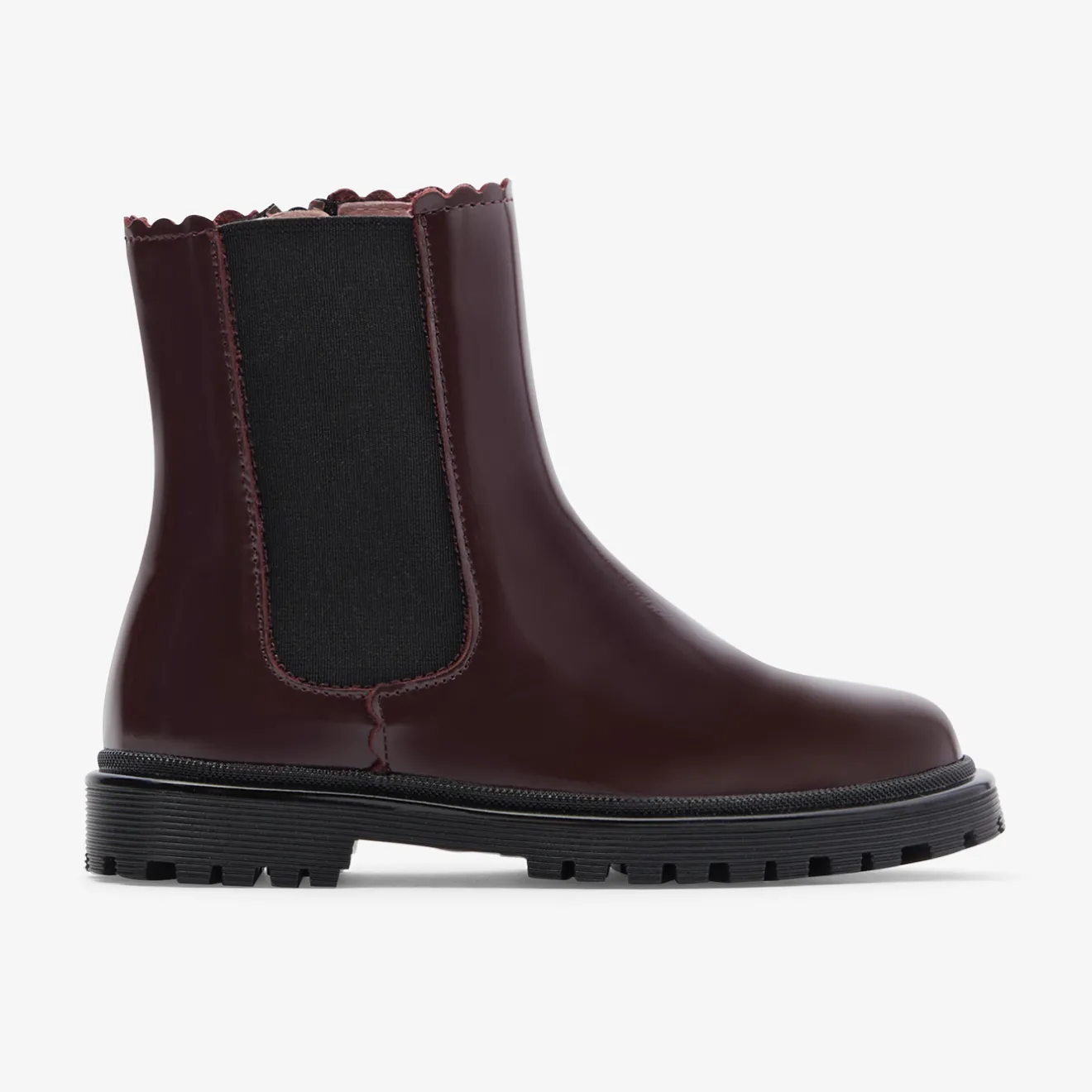 Jacadi Stiefeletten>Mädchen-Chelsea-Boots aus Glattleder BORDEAUX