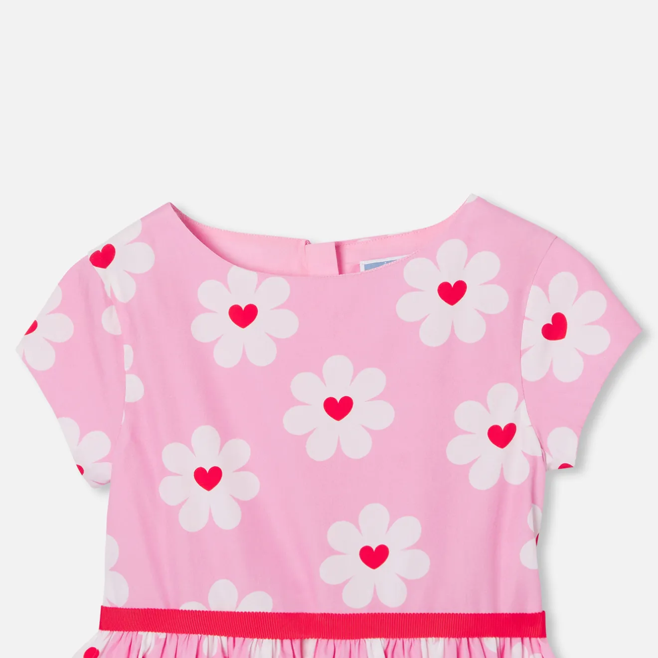 Jacadi Kleider & Röcke>Mädchenkleid aus Popeline ROSA/MEHRFARBIG