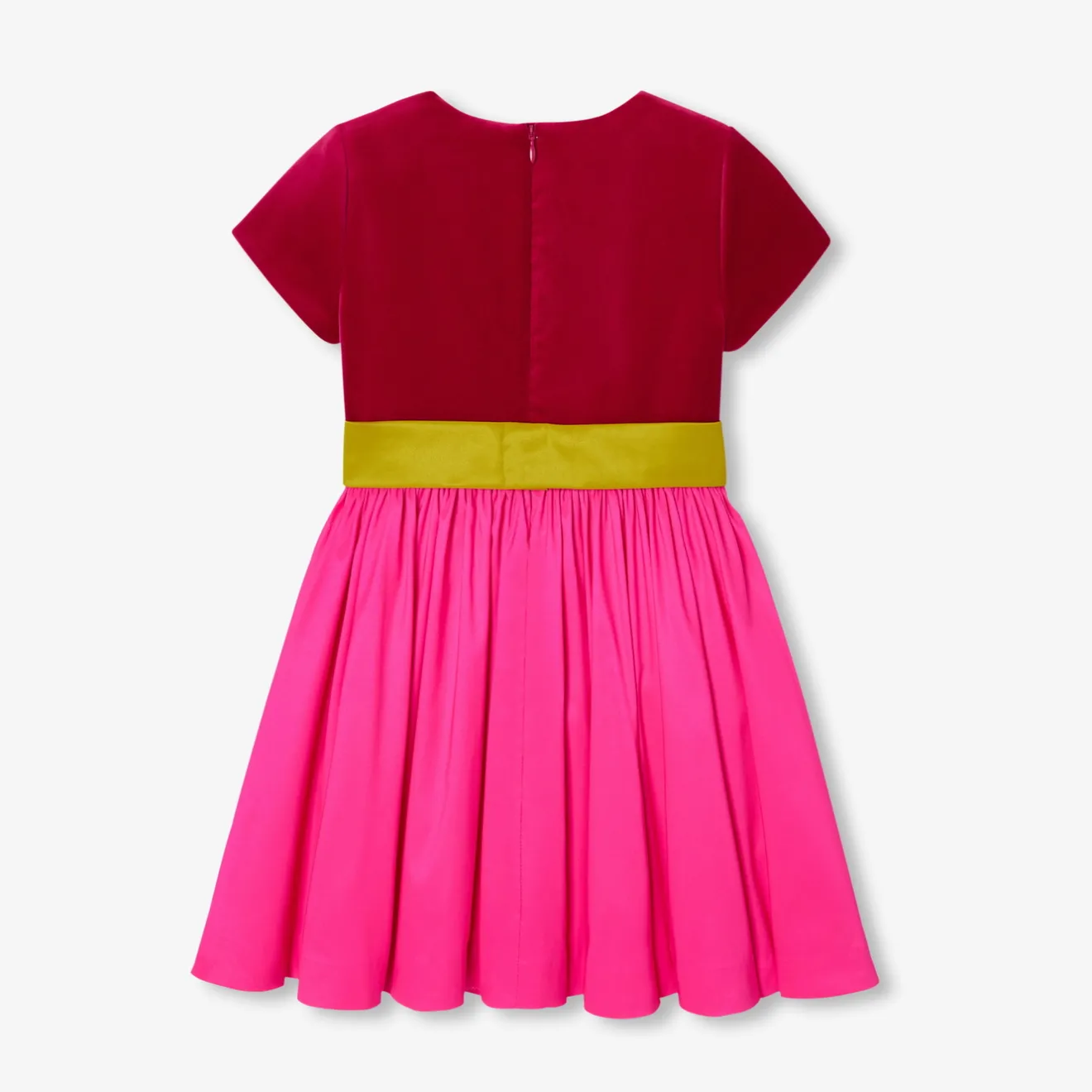 Jacadi Kleider & Röcke>Mädchenkleid im Colorblock-Design ROSA/MEHRFARBIG