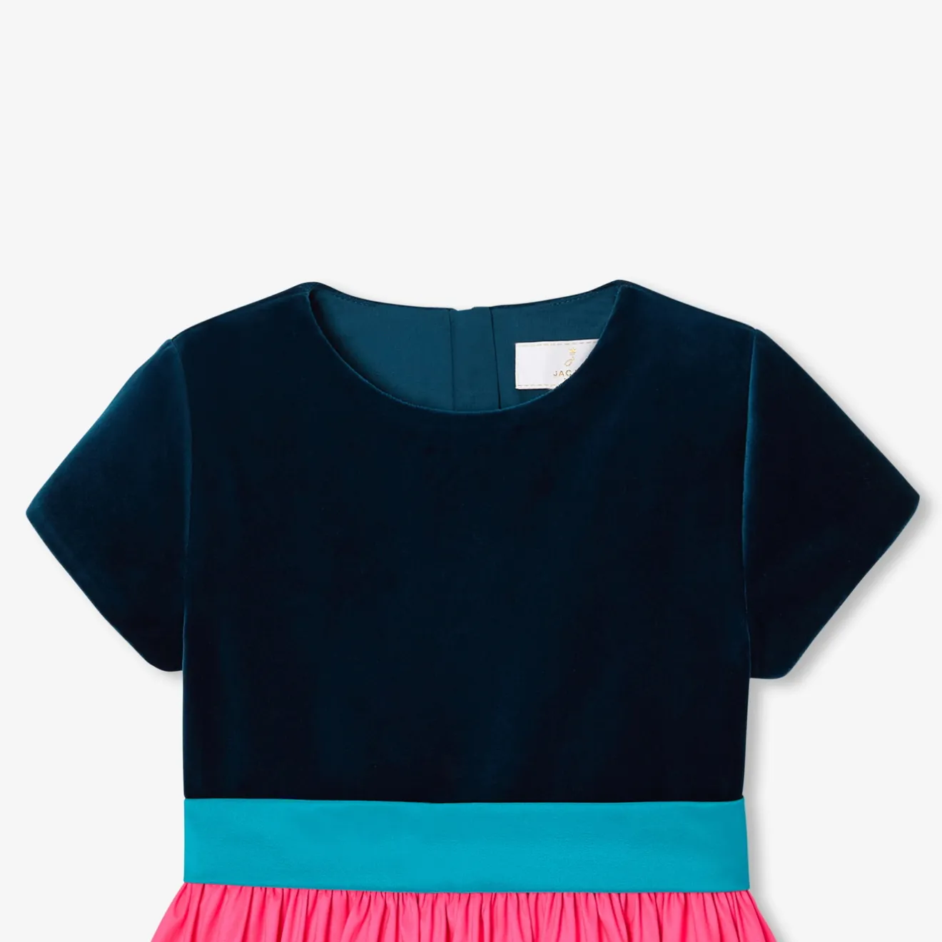 Jacadi Kleider & Röcke>Mädchenkleid im Colorblock-Design ROSA/BLAU