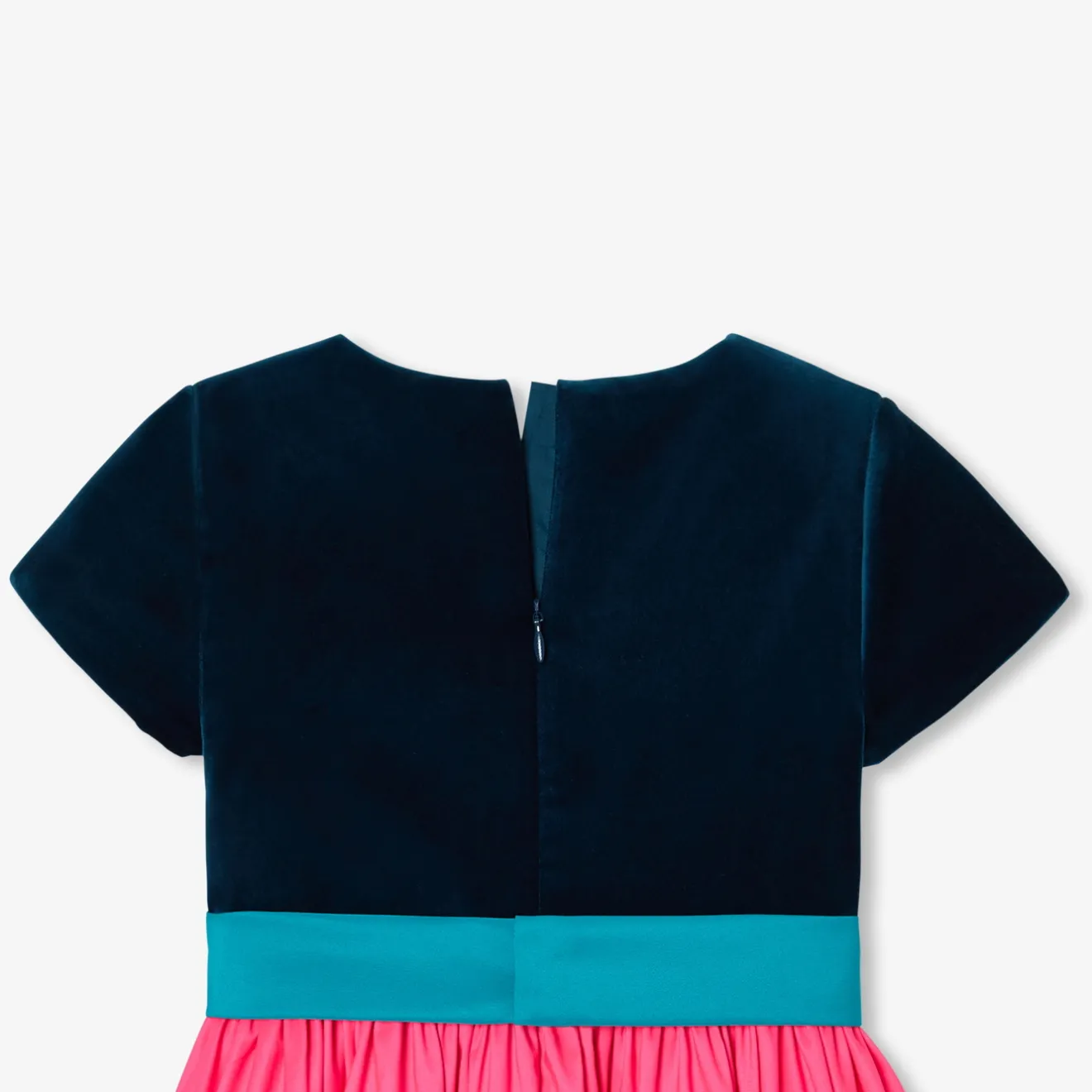 Jacadi Kleider & Röcke>Mädchenkleid im Colorblock-Design ROSA/BLAU