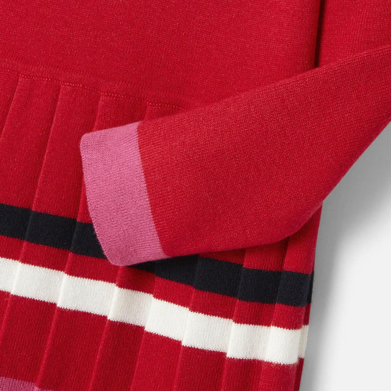 Jacadi Kleider & Röcke>Mädchenkleid mit Ballonärmeln ROT JACADI