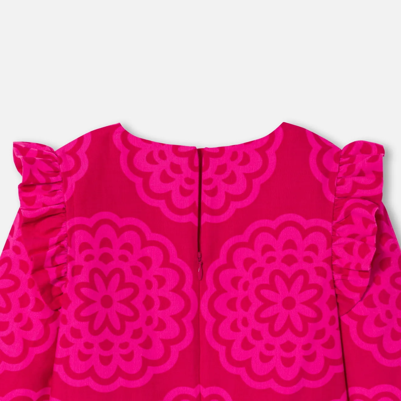 Jacadi Kleider & Röcke>Mädchenkleid mit Rosettenmuster ROSA/MEHRFARBIG