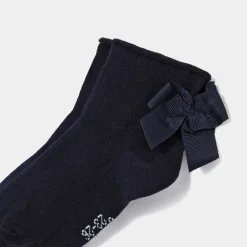 Jacadi Accessoires|分类为空>Mädchensocken mit Schleife MARINEBLAU JACADI