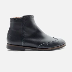 Jacadi Stiefeletten>Mädchen-Stiefel aus Leder MARINEBLAU JACADI