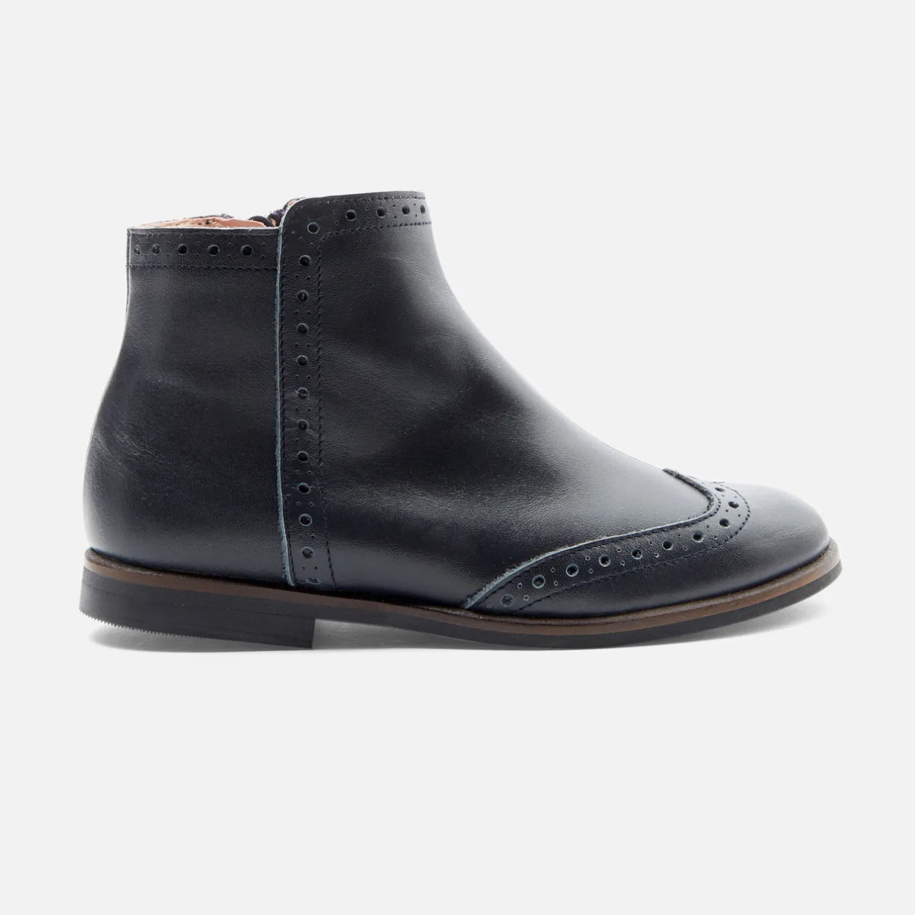 Jacadi Stiefeletten>Mädchen-Stiefel aus Leder MARINEBLAU JACADI