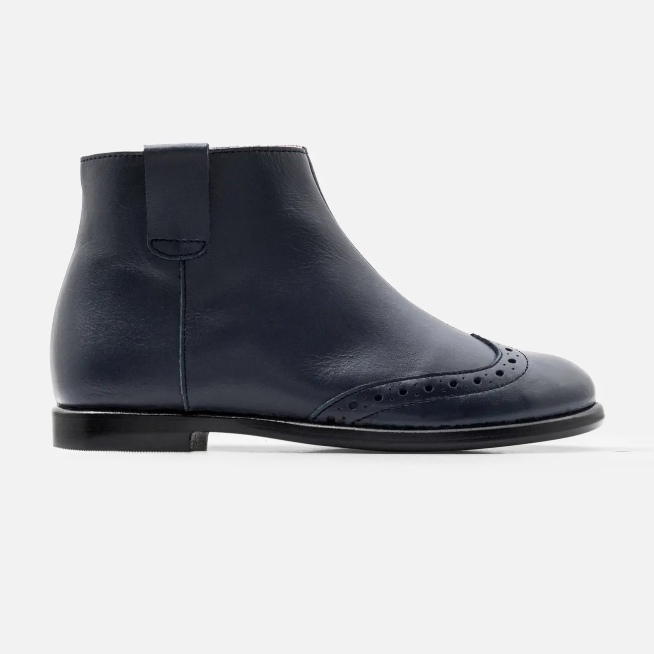 Jacadi Stiefeletten>Mädchen-Stiefel aus Leder MARINEBLAU JACADI