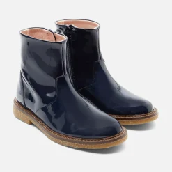 Jacadi Stiefeletten>Mädchen-Stiefeletten aus Leder MARINEBLAU JACADI