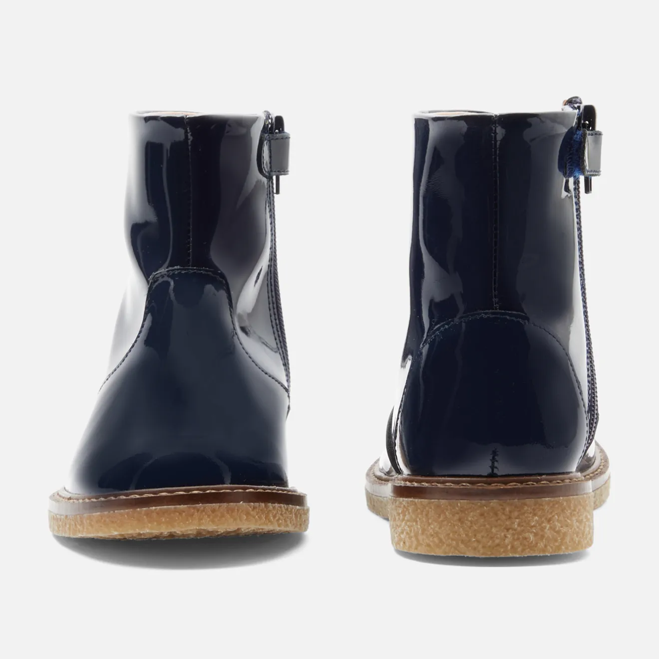Jacadi Stiefeletten>Mädchen-Stiefeletten aus Leder MARINEBLAU JACADI