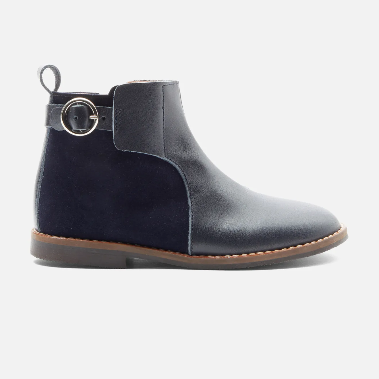Jacadi Stiefeletten>Mädchen-Stiefeletten aus Leder MARINEBLAU JACADI