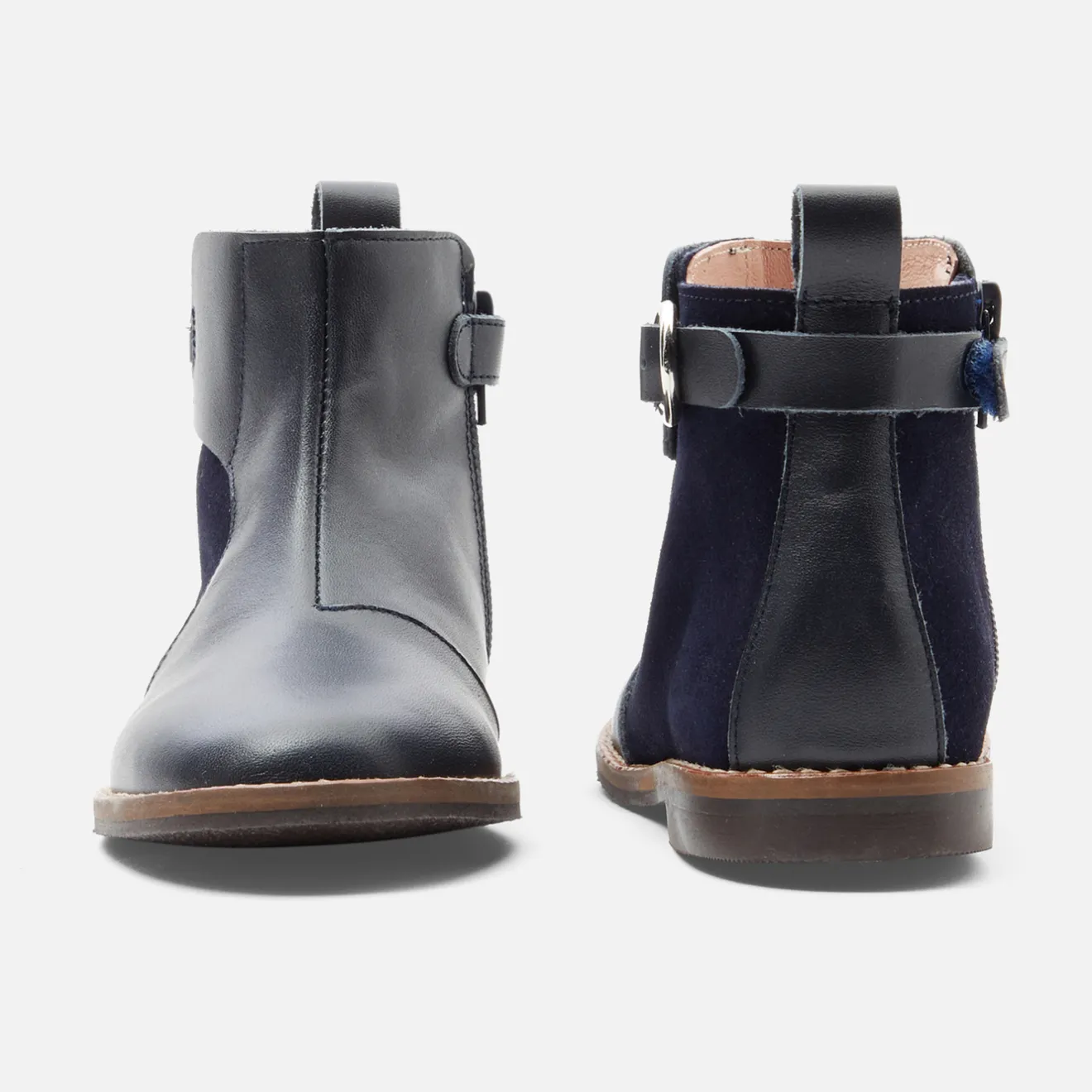 Jacadi Stiefeletten>Mädchen-Stiefeletten aus Leder MARINEBLAU JACADI