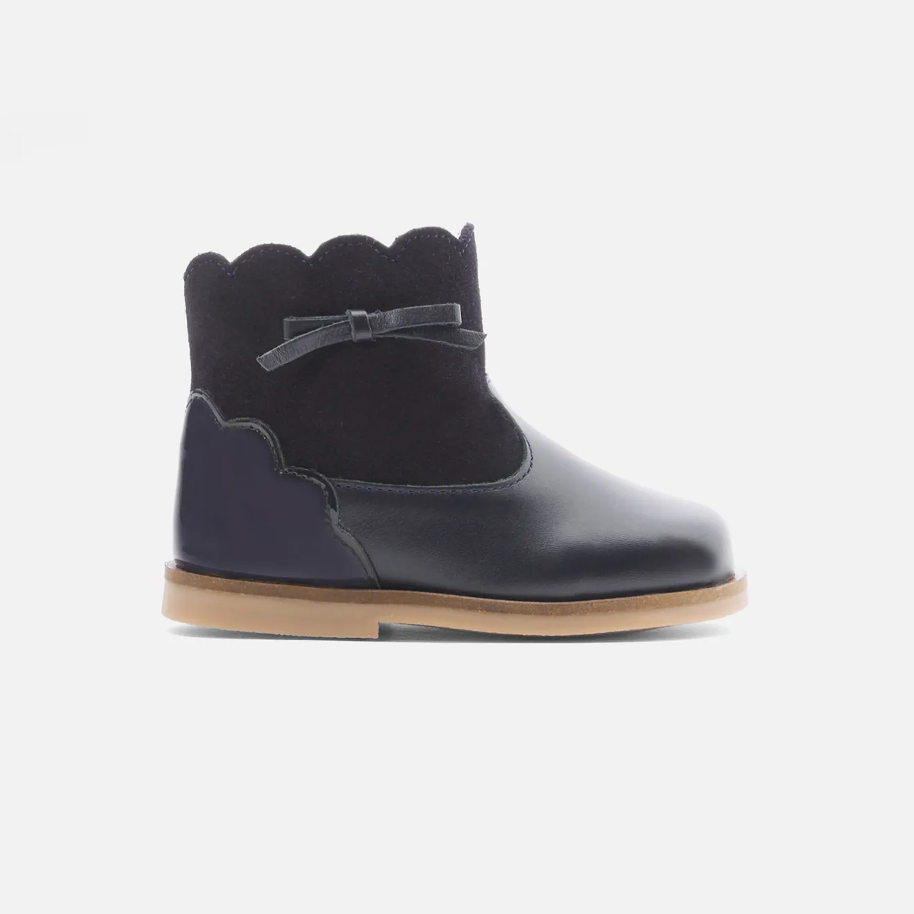 Jacadi Stiefeletten|Schuhe>Mädchen-Stiefeletten aus Leder MARINEBLAU JACADI