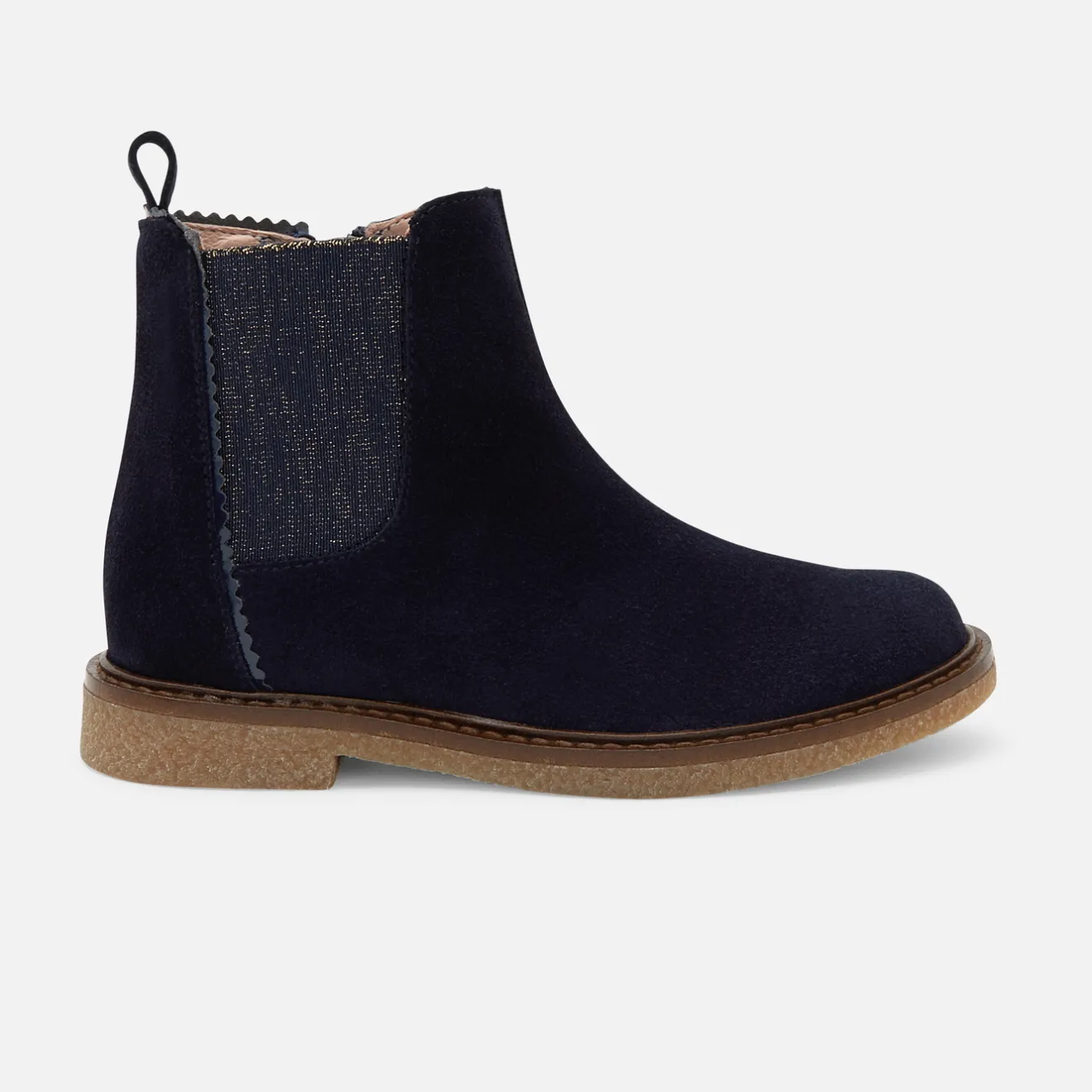 Jacadi Stiefeletten>Mädchen-Stiefeletten aus Leder MARINEBLAU JACADI