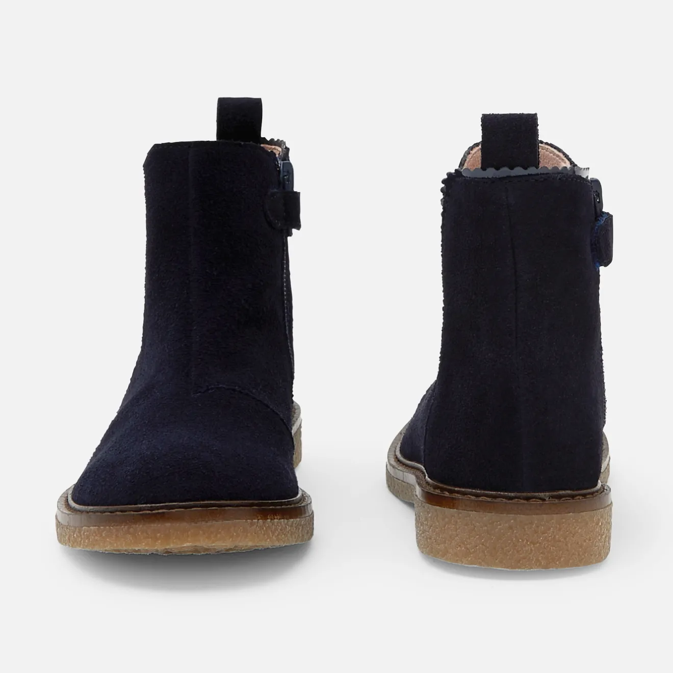 Jacadi Stiefeletten>Mädchen-Stiefeletten aus Leder MARINEBLAU JACADI
