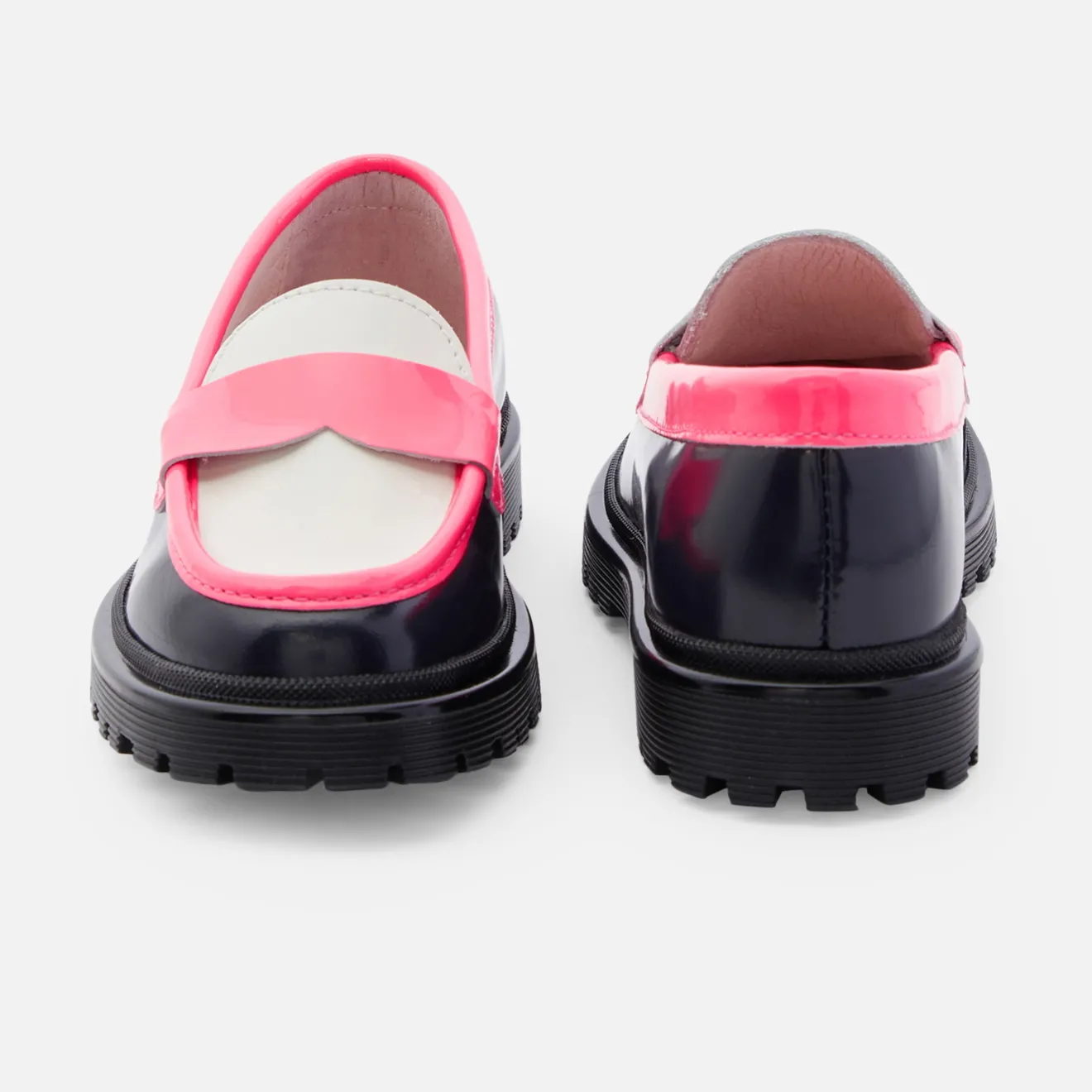 Jacadi Halbschuhe>Mokassins aus Glanzleder für Mädchen BLAU/MEHRFARBIG
