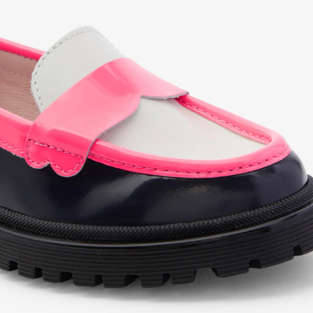 Jacadi Halbschuhe>Mokassins aus Glanzleder für Mädchen BLAU/MEHRFARBIG