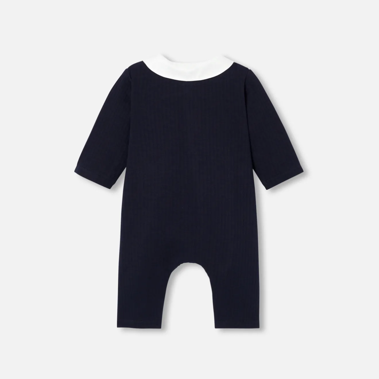 Jacadi Spieler, Latzhosen, Ensembles>Overall aus gestepptem Jersey für Baby Jungen MARINEBLAU HELL