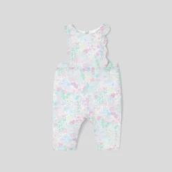 Jacadi Spieler, Latzhosen, Ensembles>Overall aus Liberty-Stoff für Mädchen WEISS/MEHRFARBIG