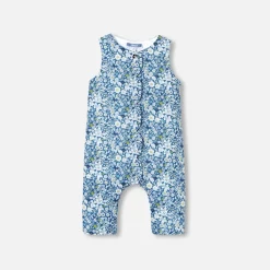 Jacadi Spieler, Latzhosen, Ensembles>Overall aus Liberty-Stoff für Baby Mädchen BLAU/MEHRFARBIG