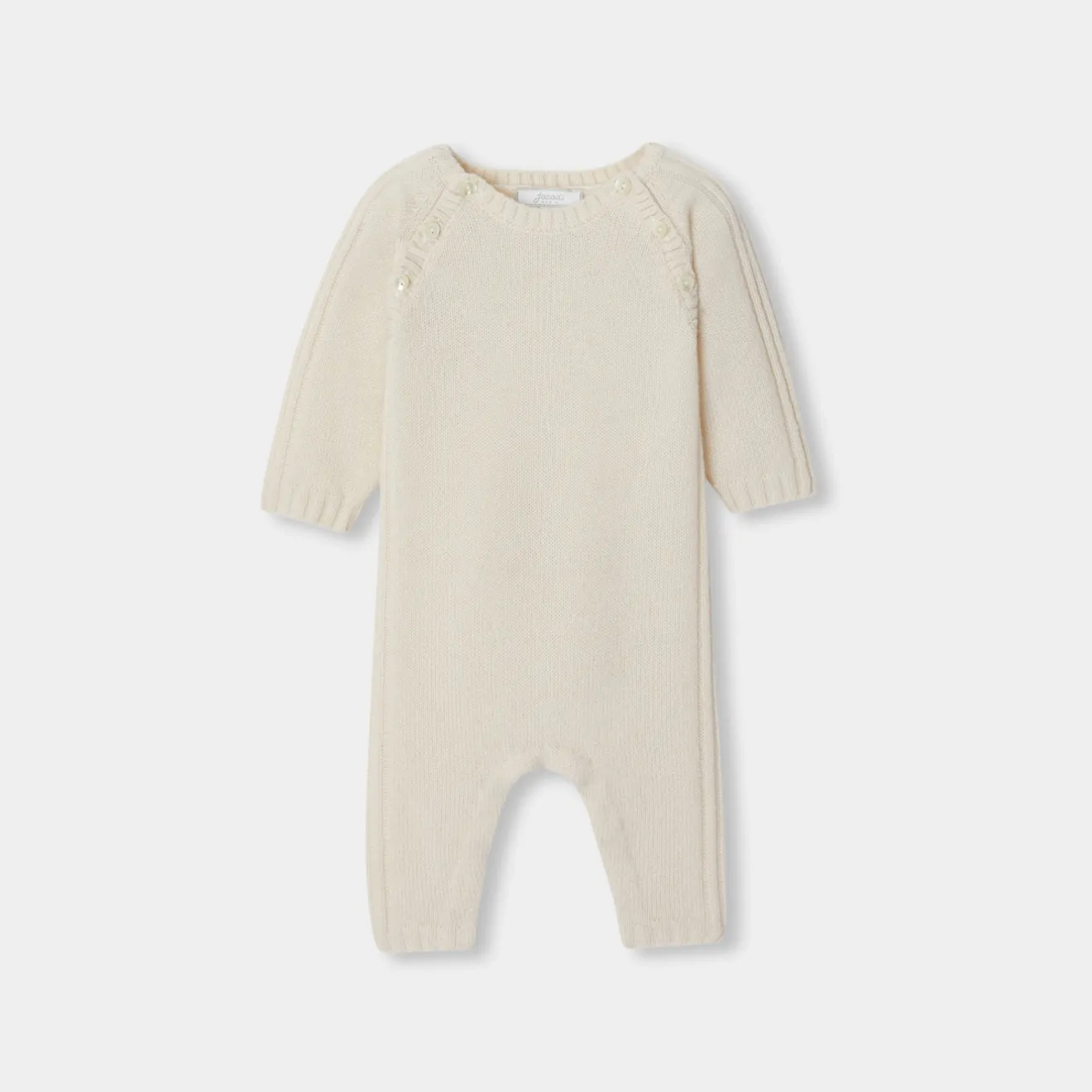 Jacadi Spieler, Latzhosen, Ensembles>Overall für Babys aus Kaschmir WEICHES JACADI WEISS