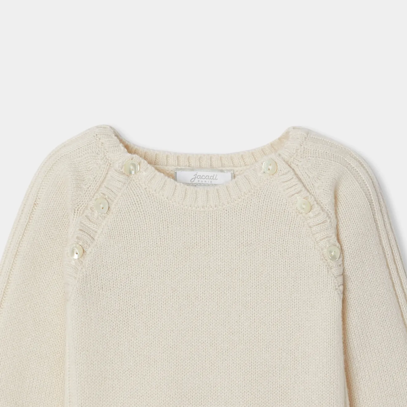 Jacadi Spieler, Latzhosen, Ensembles>Overall für Babys aus Kaschmir WEICHES JACADI WEISS