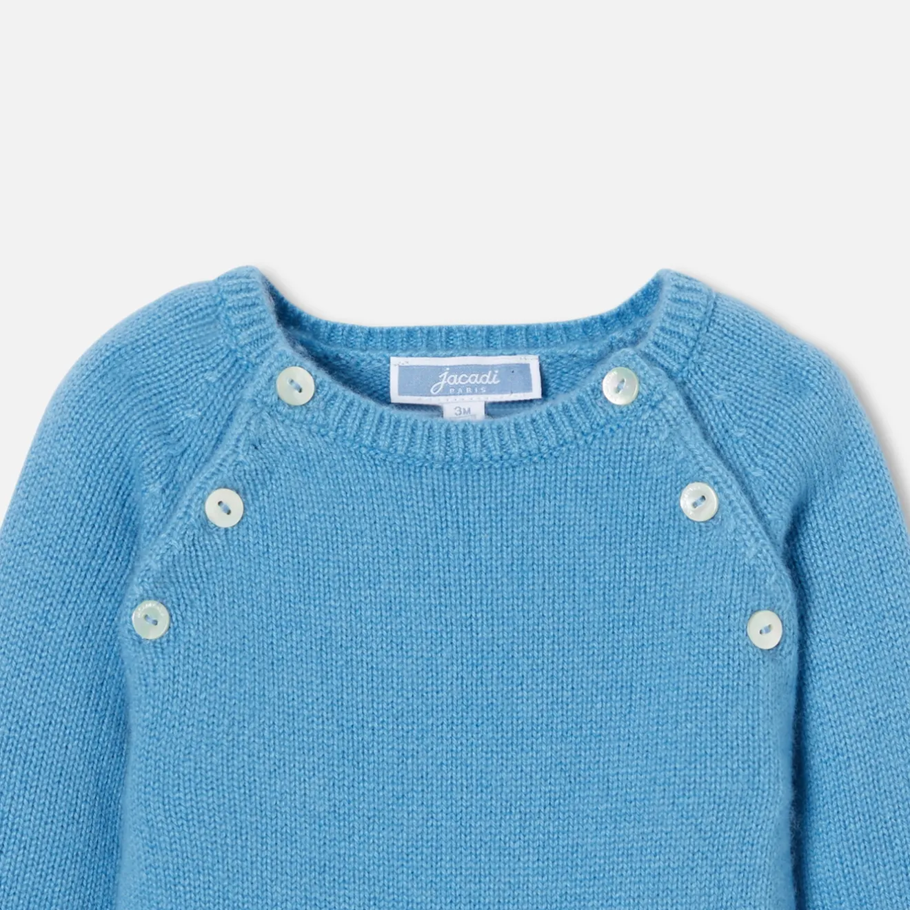 Jacadi Spieler, Latzhosen, Ensembles>Overall für Babys aus Kaschmir PREUSSISCHBLAU