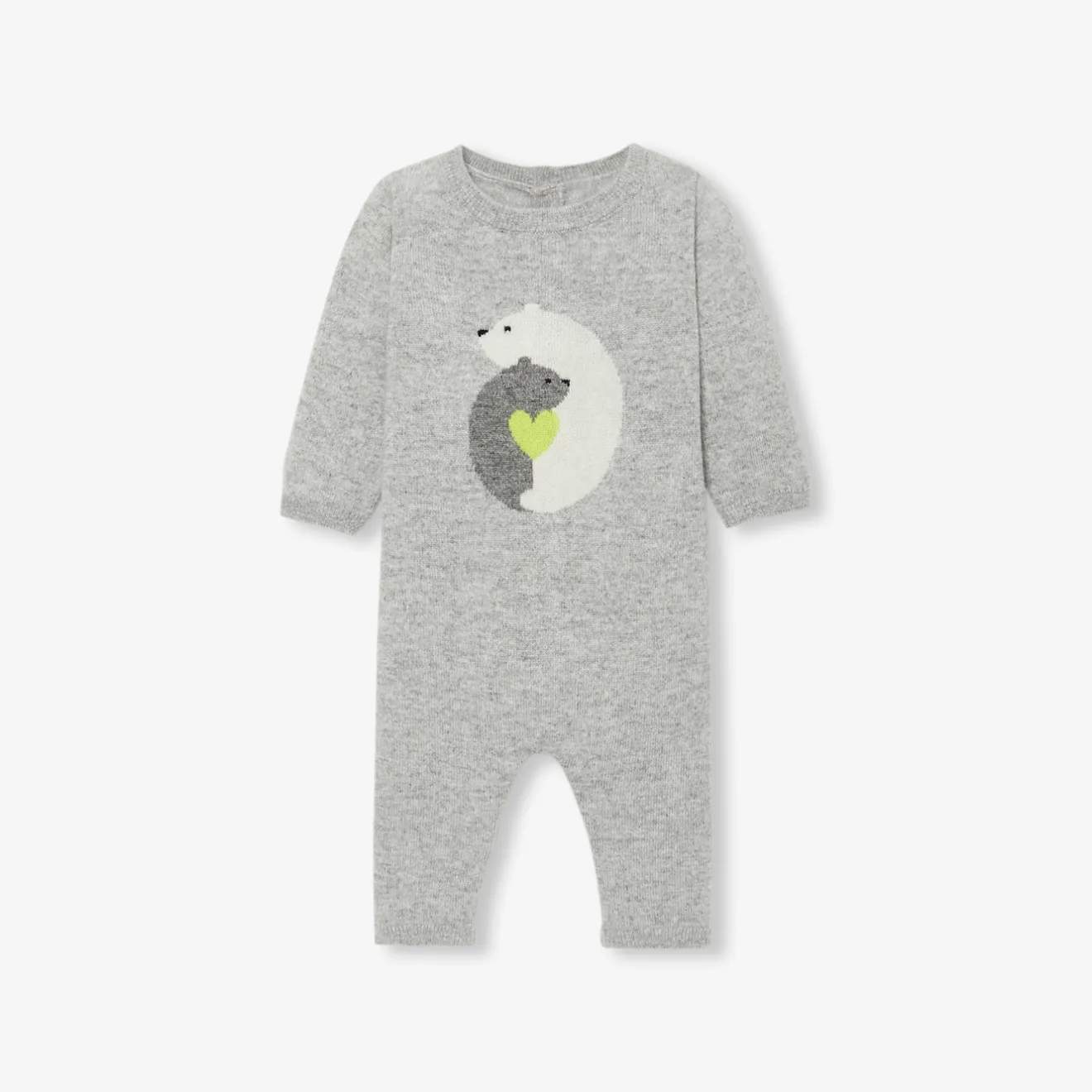 Jacadi Spieler, Latzhosen, Ensembles>Overall für Babys aus Kaschmir GRAU/MEHRFARBIG