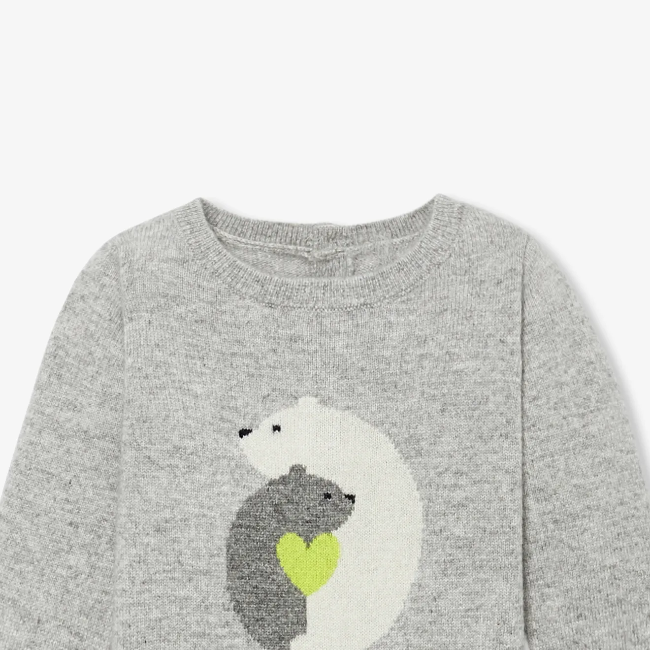 Jacadi Spieler, Latzhosen, Ensembles>Overall für Babys aus Kaschmir GRAU/MEHRFARBIG