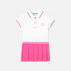 Jacadi Kleider>Polokleid für Mädchen WEISS/ROSA