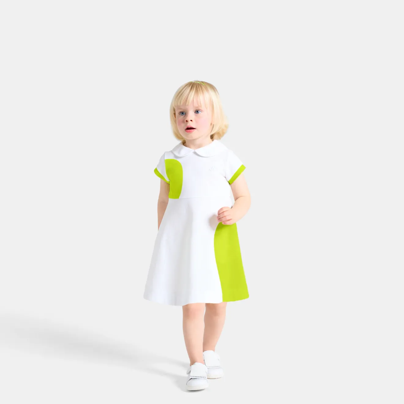 Jacadi Kleider>Polokleid Kleinkind Mädchen WEISS/MEHRFARBIG