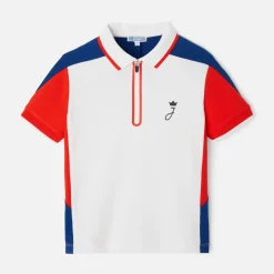 Jacadi T-Shirts, Polos, Langarmshirts>Poloshirt für Jungen WEISS/ROT