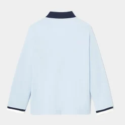 Jacadi T-Shirts, Polos, Langarmshirts>Poloshirt im Rugby-Look für Jungen JACADI HELLBLAU