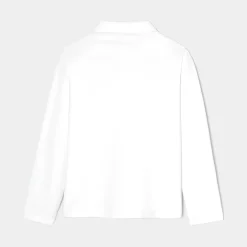 Jacadi T-Shirts, Polos, Langarmshirts|T-Shirts, Polos, Langarmshirts>Poloshirt mit langen Ärmeln für Kind JACADI WEISS