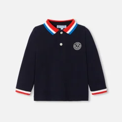 Jacadi T-Shirts, Polos, Langarmshirts>Poloshirt mit langen Ärmeln Kleinkind Junge MARINEBLAU JACADI