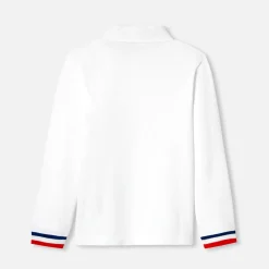 Jacadi T-Shirts, Polos, Langarmshirts>Poloshirt mit langen Ärmeln für Jungen JACADI WEISS