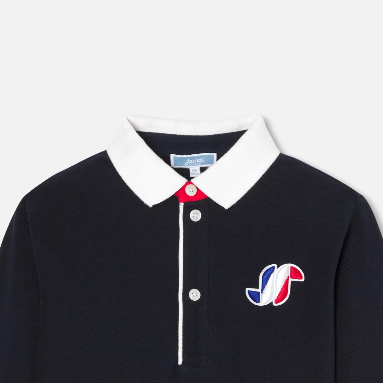 Jacadi T-Shirts, Polos, Langarmshirts>Poloshirt mit langen Ärmeln für Jungen MARINEBLAU JACADI